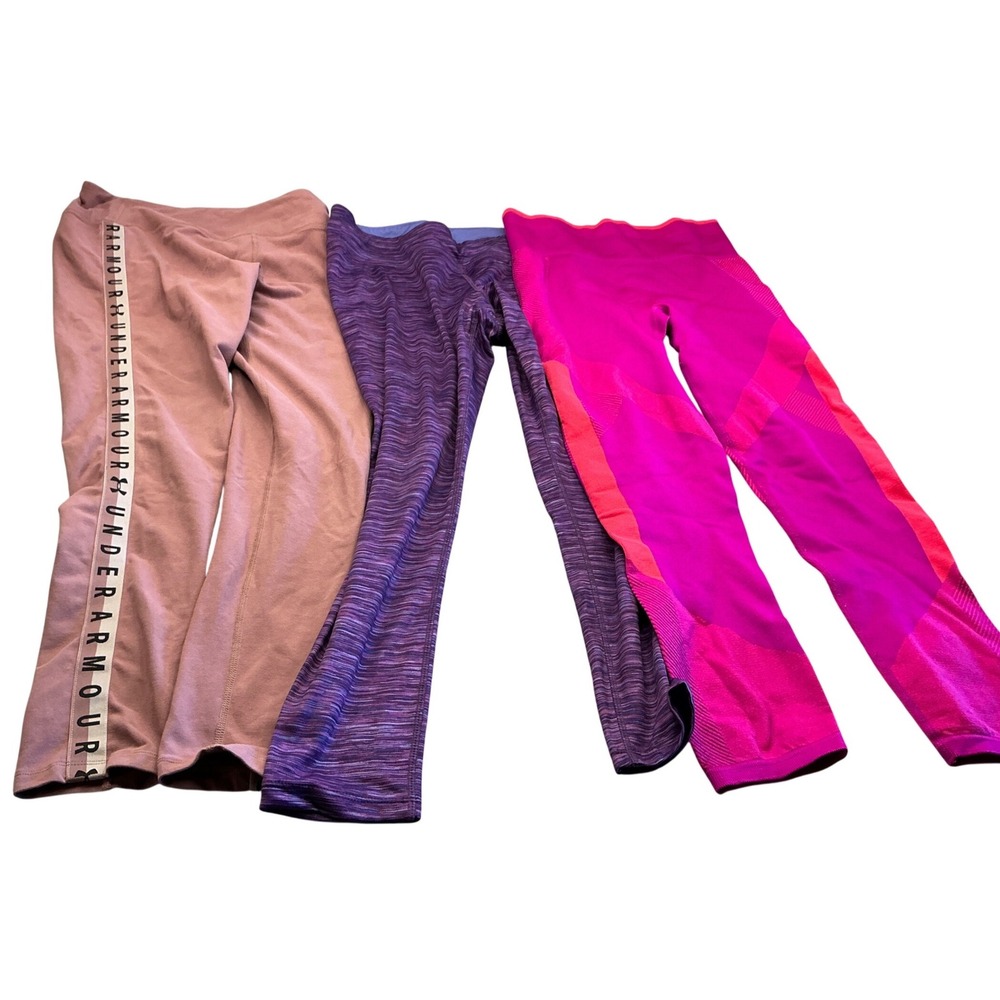 Under Armour Spalding PINK Victoria's Secret Sport Leggings Womens M Lot 3